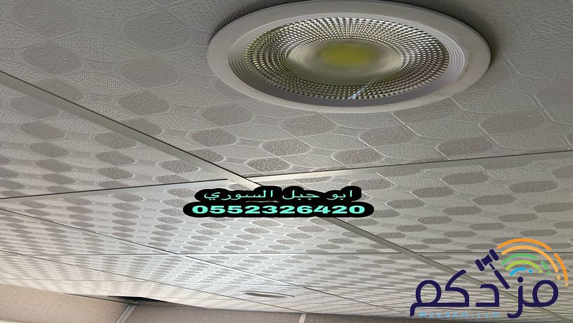 شرائح المنيوم اسقف مستعارة