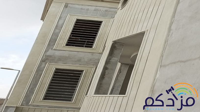 ديكورات اسمنت ابيض خارجي