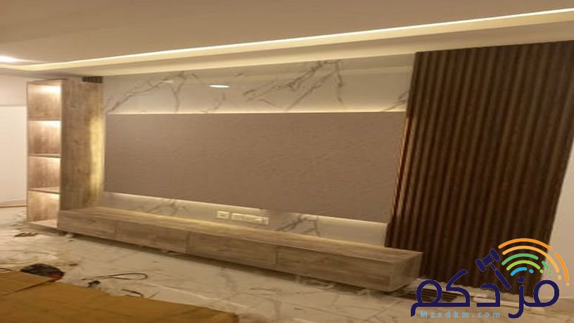 ديكور شاشه ديكور مداخل بديل الخشب بديل الرخام مرايا