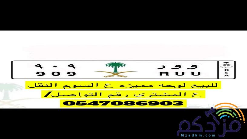 للبيع لوحه مميزه909